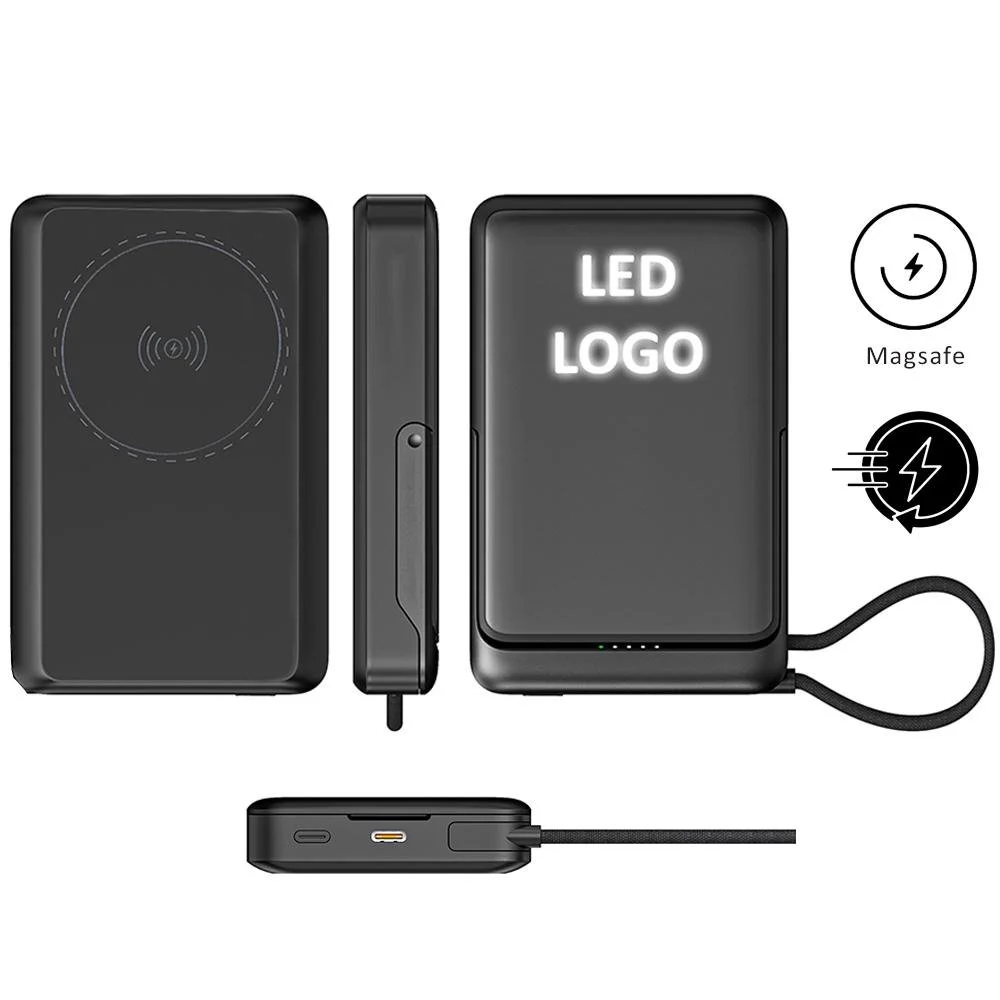 Powerbank 10000 mAh ( Işıklı Magsafe & 22.5w Hızlı Şarj )